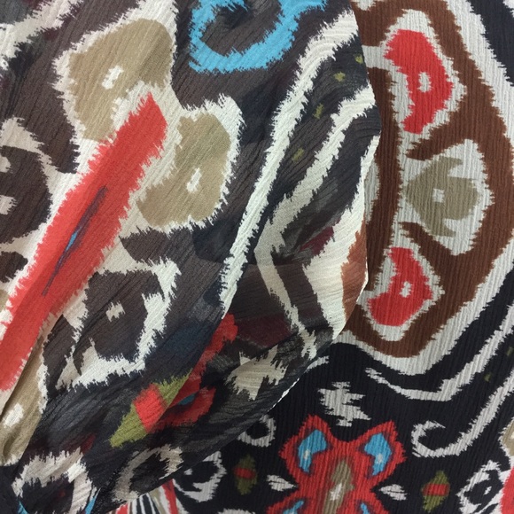 Aztec Button Front Blouse/Jacket - Picture 5 of 7